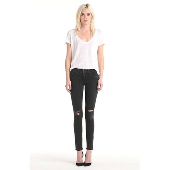Rag and Bone jeans black distressed sz 28 womens - Picture 1 of 10